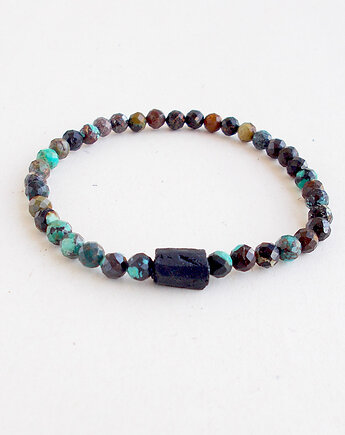 Turmalin i turkus afrykański bransoletka, galeria nuit