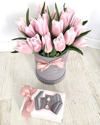 Brosza  Glam Nowość, Pudrowy Różowy