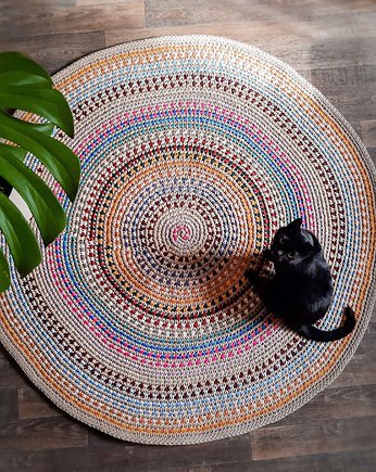 Okrągły dywan ze sznurka Colorful - wybierz rozmiar i kolor, Damariz