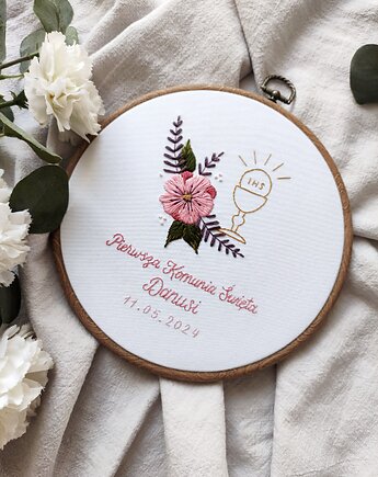 Pamiątka Pierwszej Komunii Świętej, personalizowany prezent na komunię, PAPI studio