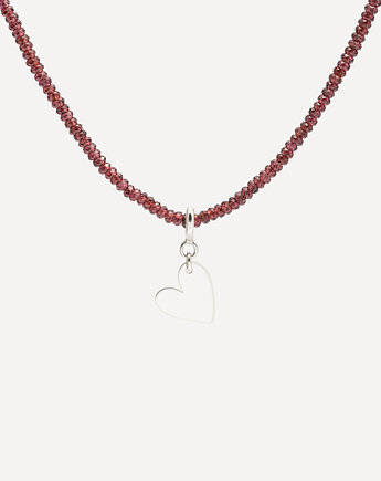 Naszyjnik z naturalnymi granatami i srebrną zawieszką  My way, ANIMALKINGDOM