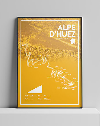 Plakat Alpe D'Huez, Peszkowski Graphic
