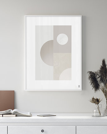 Plakat minimalistyczny, geometryczny, Futuro Design