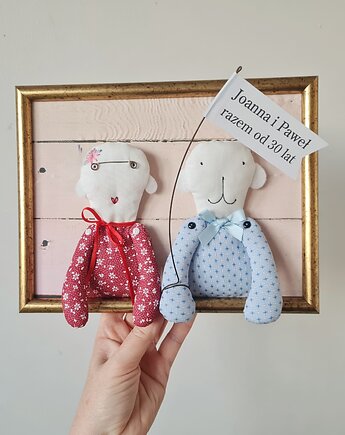 20 Rocznica Ślubu prezent, Szmaciane Misie