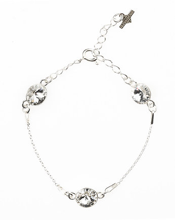 Srebrna bransoleta z kryształami marki Swarovski, Alessandra unique