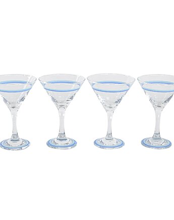 Komplet kieliszków do martini, duński design, lata 70, produkcja: Dania, Przetwory design