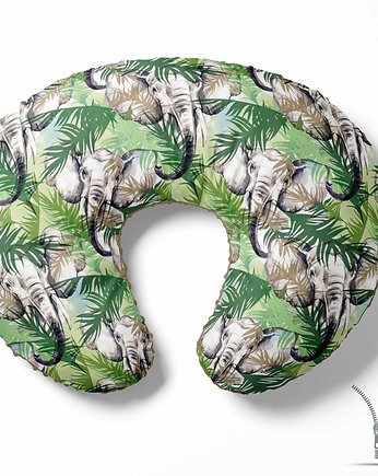 Poduszka rogal do karmienia Duże Słonie, Baby Love Decor