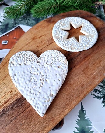 Gwiazdka i serce ceramiczne, Wooden Love