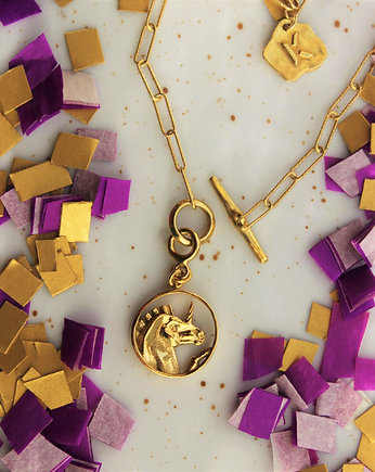 Naszyjnik "Jednorożec" na grubym łańcuszku, Ker Jewellery