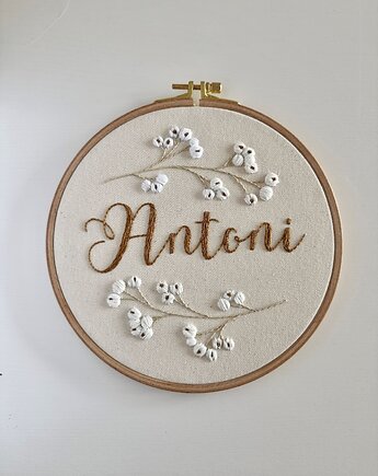 Tamborek haftowany- COTTON BLOOM, Śmiała Sztuka