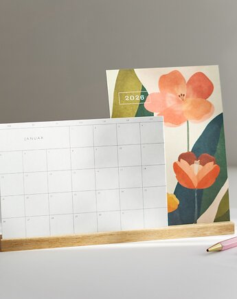 Kalendarz biurkowy A5 2026, Follygraph