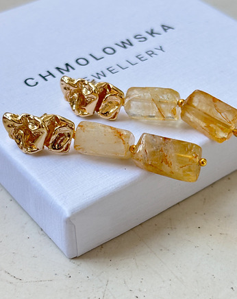 Kolczyki  z cytrynem, Chmolowska Jewellery