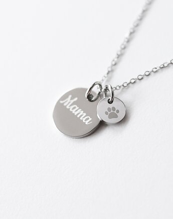 Naszyjnik dla Psiej Mamy,  Grawerowany Dysk, Vinci Woman