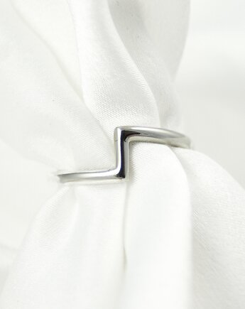 Srebrny pierścionek Zen- na mały palec, pinky ring,  HerRing, Her Ring Biżuteria
