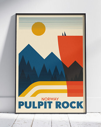 Plakat, Skandynawia, Norwegia, góry - Pulpit rock, Galeria EMU