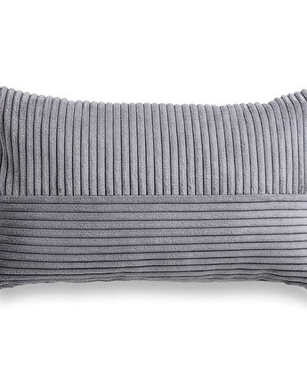 Cord Slim szara poduszka dekoracyjna 50x30, Poduszkowcy