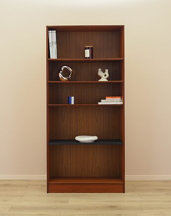 Biblioteczka tekowa, duński design, lata 70, produkcja: Dania, Przetwory design