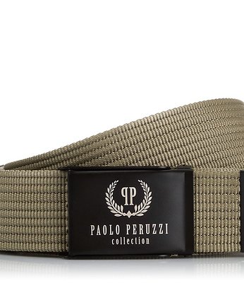 SOLIDNY PASEK PARCIANY PAOLO PERUZZI PW-13-95 CM, OKAZJE - Prezent na Wieczór kawalerski