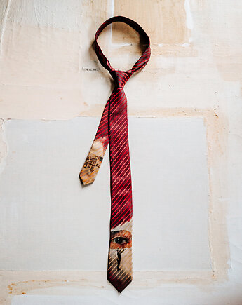 Jedwabny krawat OKO dla niej lub dla niego, IMADEONE