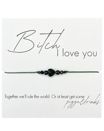 Bi.ch I love you Bransoletka z kamieni Szmaragd Nilu, Awenturyn, Agat, karolina kosior