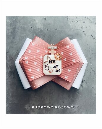 Brosza Pink Peach   z perfumami New, Pudrowy Różowy