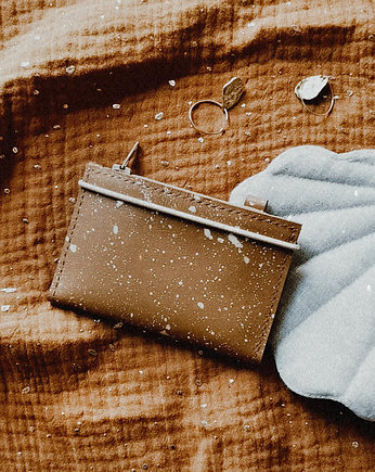 Portfel MIKRO Splash Caramel, Alicja Getka LAB