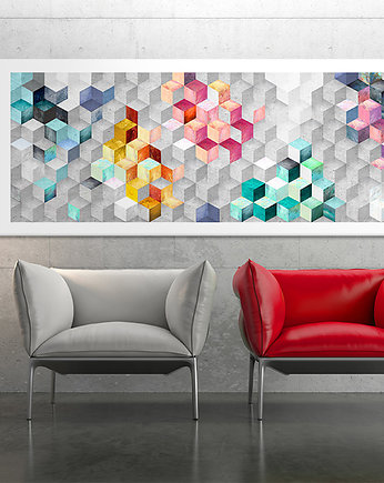 OBRAZ NA PŁÓTNIE - ABSTRAKCJA - 150x60cm, LUdesign gallery