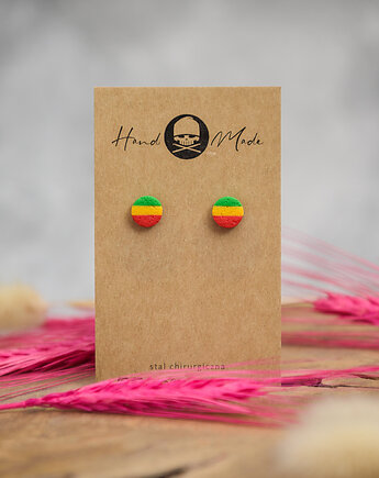 Kolczyki Dots mini- rasta, LaCzapaKabra.biju