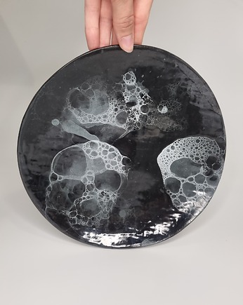 Talerz/patera ceramiczna - UNIKAT, krusz art
