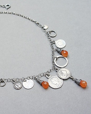 Numizmaty orange/ naszyjnik, Katia i krokodyl