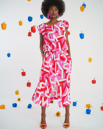 Sukienka Vibrant Graphic Dress, Bucle