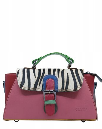 Torebka damska skórzana retro do ręki regulowany pasek elegancka eko OLIVKA, Olivka Warsaw