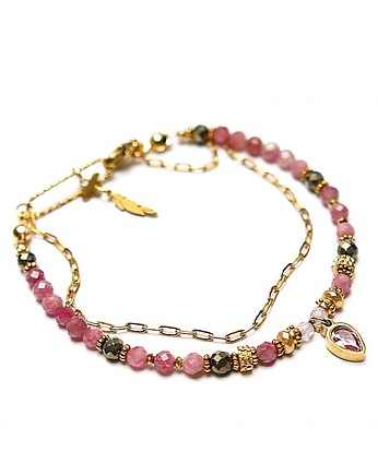 Turmaliny różowe vol. 19 /23.11.25/ - bransoletka, KiKa pracownia