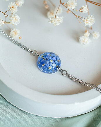 Bransoletka z niezapominajkami