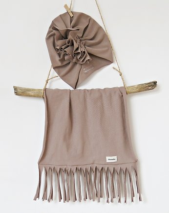 Komplet boho dla dziewczynki  turban + komin, Lilandia