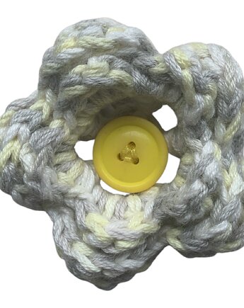 Szydełkowy Kwiat - ozdoba na obrożę dla psa , kota, Psia szafa