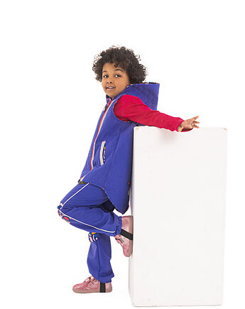 Kamizelka pikowana softshell z patentem, Kobalt, Miapka Design