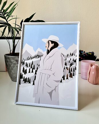 Lady in White, Burgundowe Rysunki