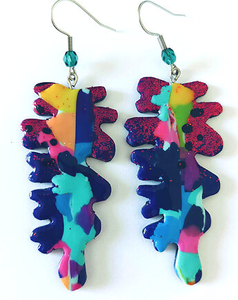 Kolorowe kolczyki z masy polimerowej, OMIFIMO