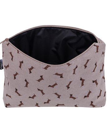 Kosmetyczka podróżna jamniki, Gawka made by hand