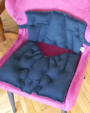 Poduszka lędźwiowa na oparcia foteli, z łuską GRYKI, ergonomiczna, suNew