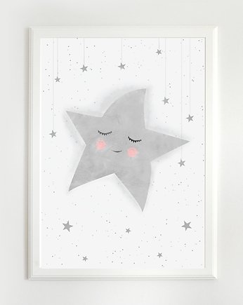 gwiazdka ilustracja dla dzieci A4, Milo Mi