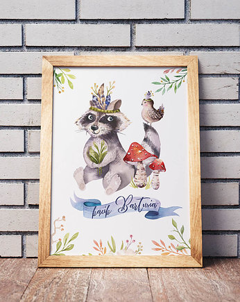 Plakat personalizowany z szopem, landart