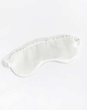 Jedwabna maska do spania biała, OSOBY - Prezent dla 10 latki