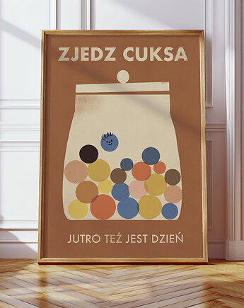 Plakat Zjedz cuksa, MUKI design