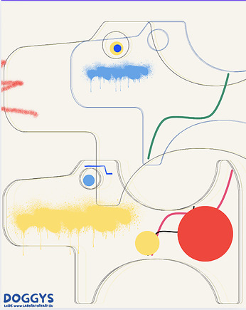 Doggy - kolorowanka , malowanka na płótnie , ZAKROPKUJ , ZAKRESKUJ , ..., LABORATORYART