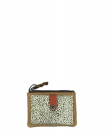 Portfel portfelik mały skórzany miejsce na bilon karty eko OLIVKA, Olivka Warsaw