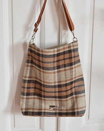 Lniana torba w kratę, modeMania
