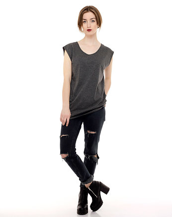 Szara koszulka oversize, LeMat