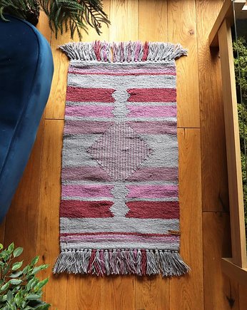ręcznie tkany kilim  -  Brudny Róż, Topole 
